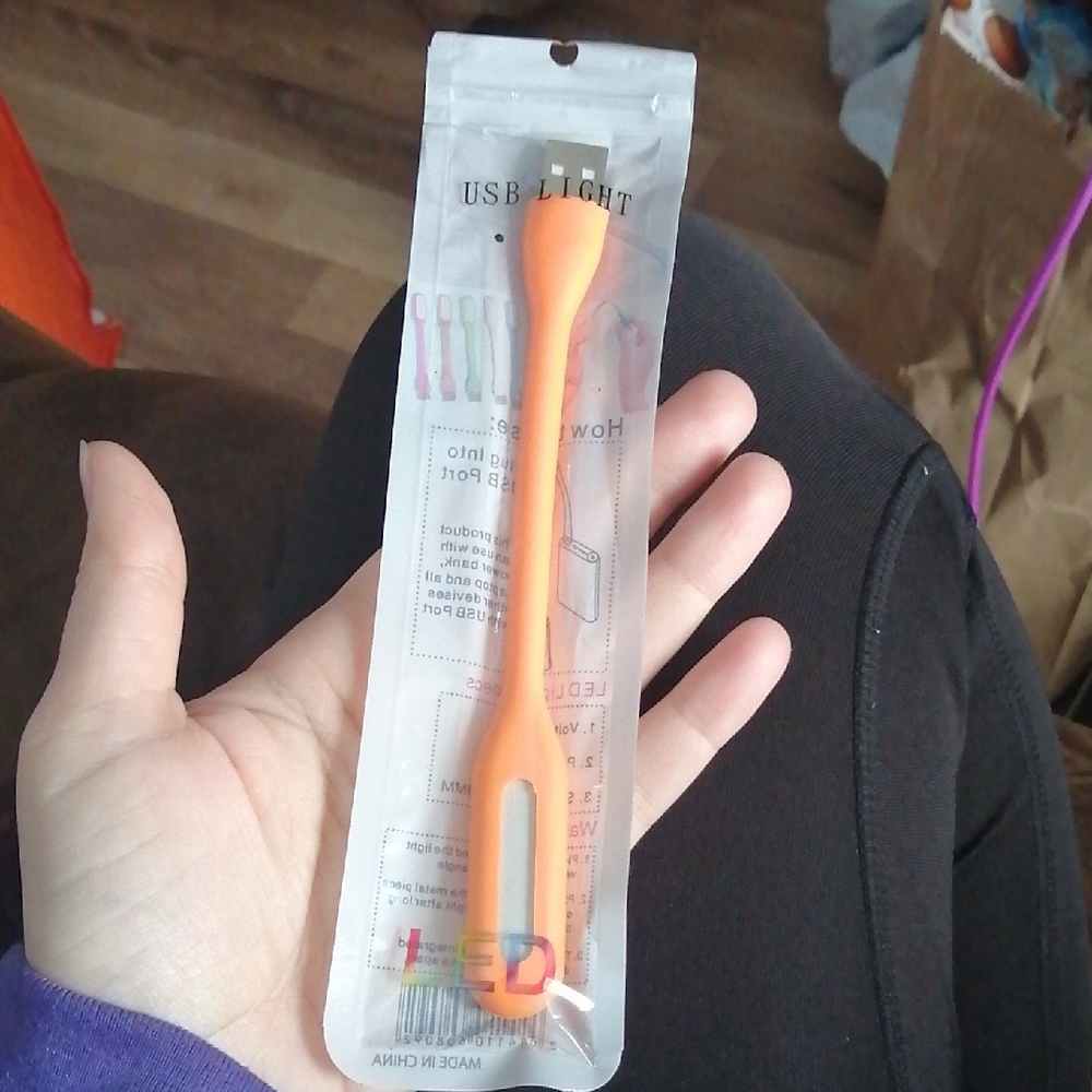 3/8$⚡USB Orange LED Light